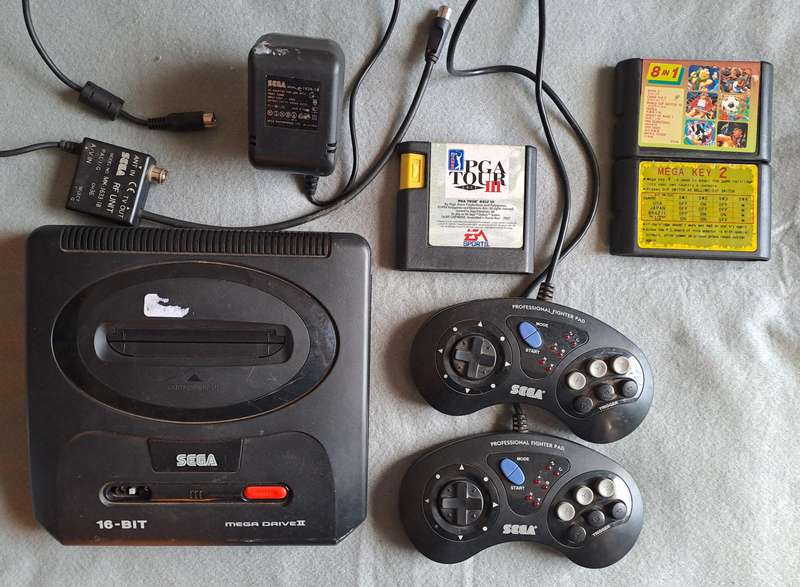 SEGA Mega Drive 2 console.