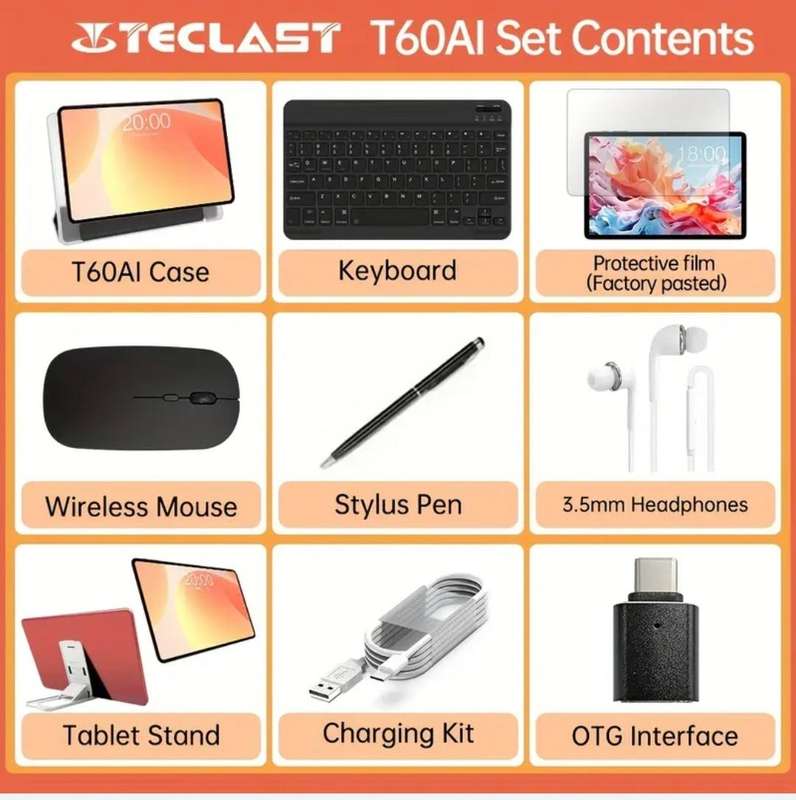Teclast T60 Tablet Bundle Set