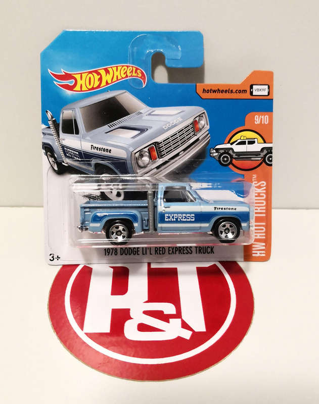 2017 Hot Wheels 1978 Dodge Lil Red Express Truck