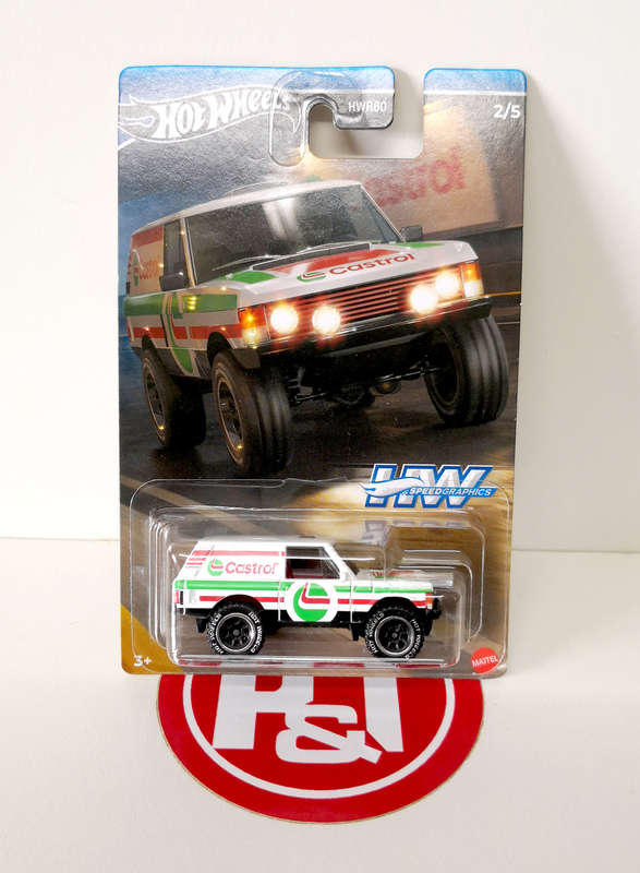 2024 Hot Wheels Silver Series "Speed Graphics" Range Rover Classic