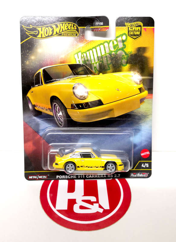 2025 Hot Wheels PREMIUM Car Culture "Hammer Drops" Porsche 911 Carrera RS 2.7
