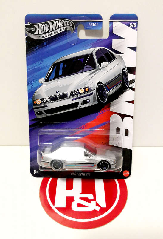 2025 Hot Wheels "Silver Series" BMW - Full set (5 vehicles)