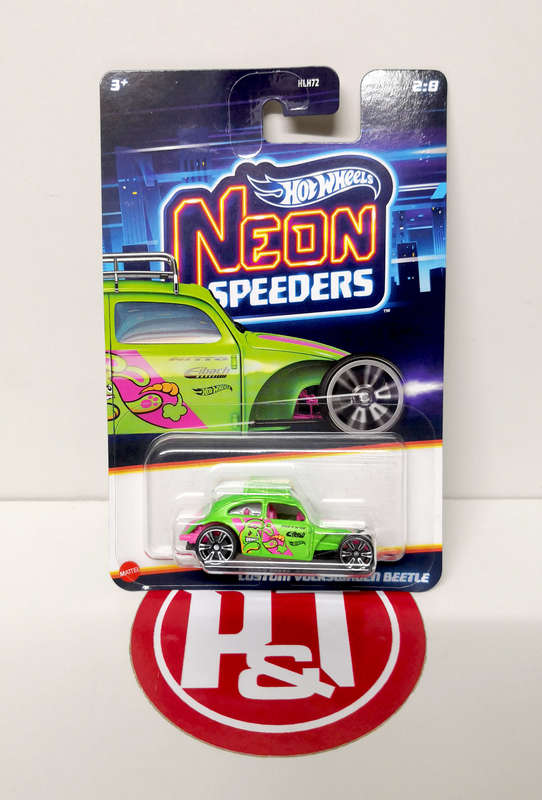 2025 Hot Wheels "Neon Speeders" Custom Volkswagen Beetle
