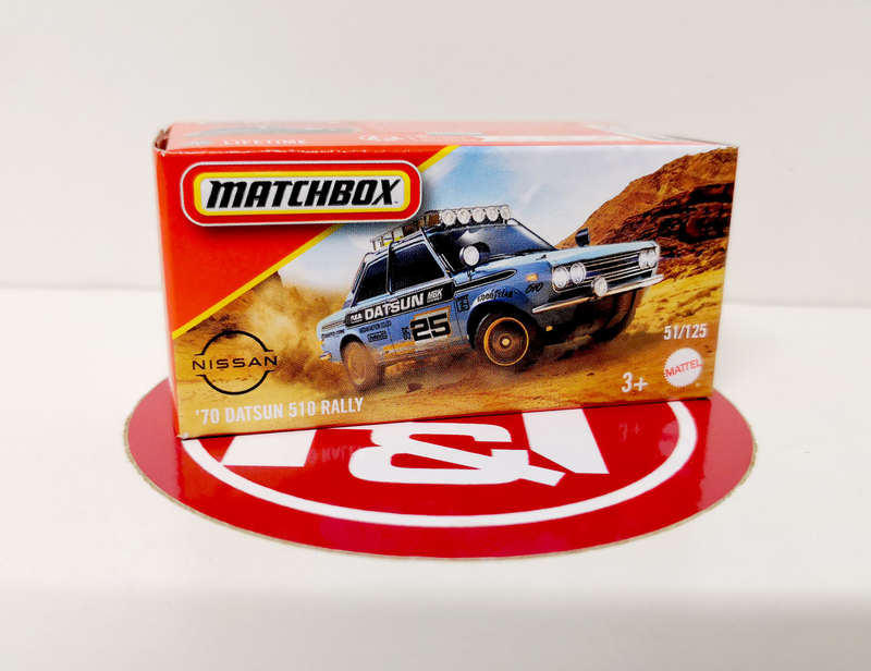 2025 Matchbox "Power Grabs" 1970 Datsun 510 Rally