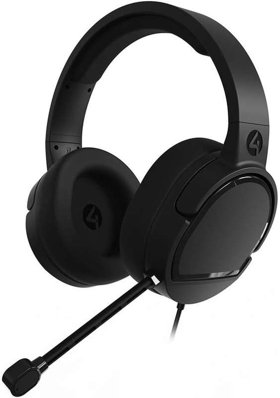 4Gamers Panther Over-Ear Gaming Headset Compatible with PS4/PS5, XBOX, Switch & PC