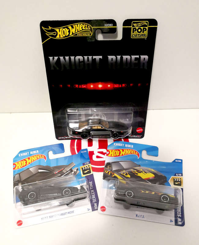 Hot Wheels Knight Rider "KITT" Combo (3 x vehicles)