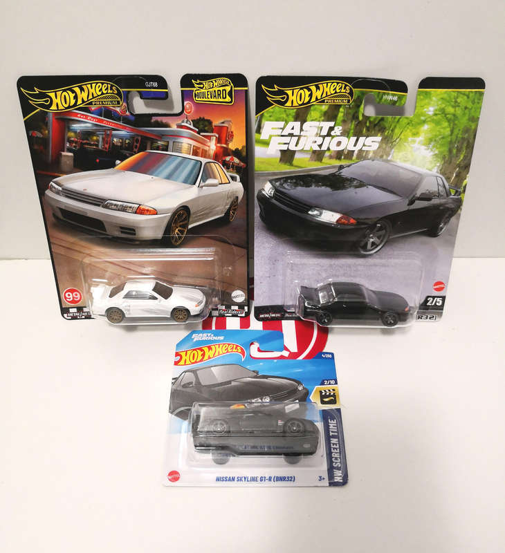 Hot Wheels Nissan Skyline GT-R (BNR32) Bundle ( 3 x Models)