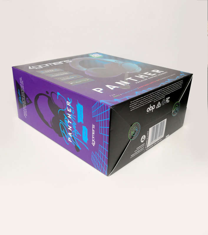 4Gamers Panther Over-Ear Gaming Headset Compatible with PS4/PS5, XBOX, Switch & PC
