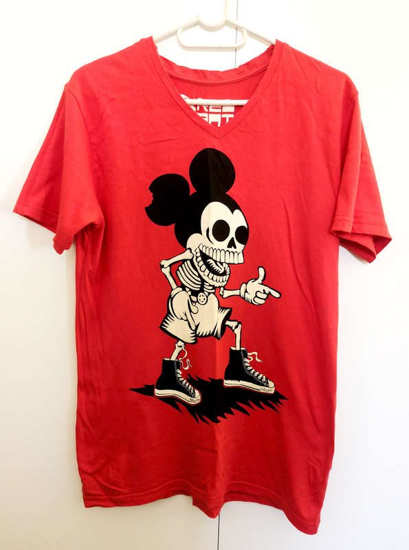 Men's REDBAT "SKELETON MICKEY" Graphic T-Shirt - L