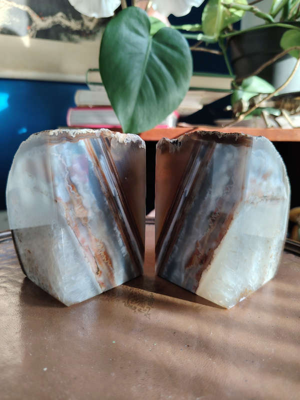 Agate Bookends - Pair