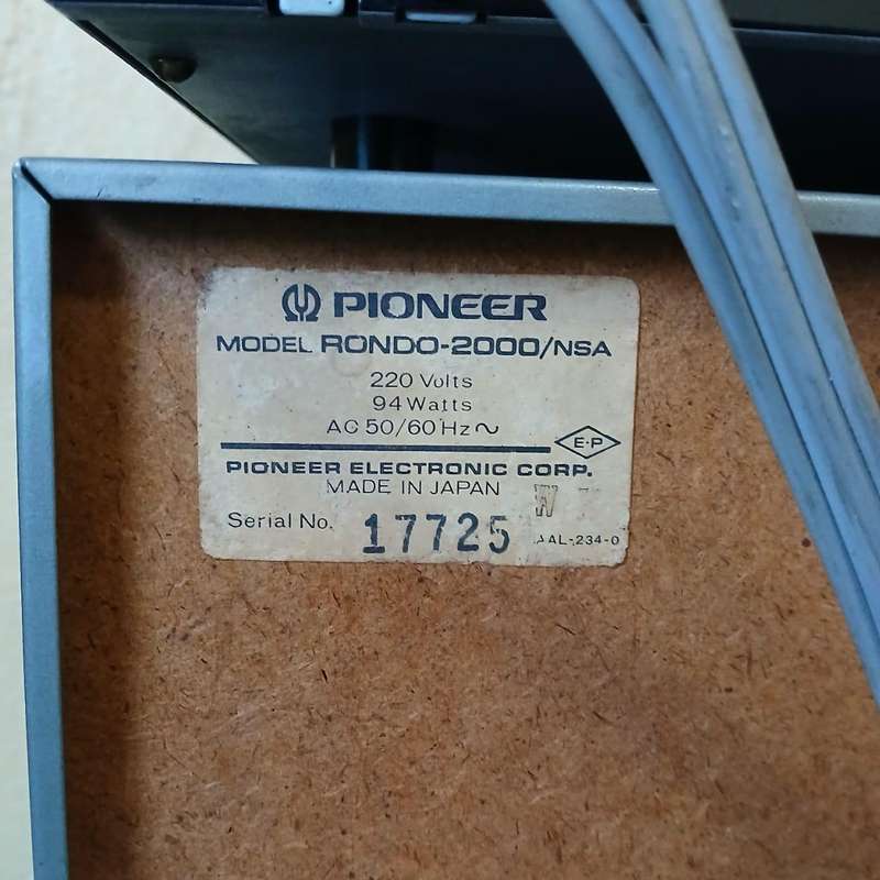 Vintage Pioneer Rondo 2000 set