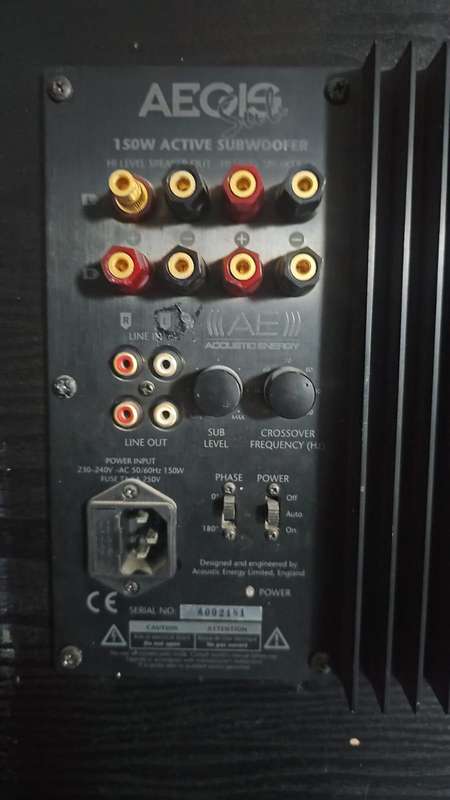 Acoustic energy Aegis 12 active subwoofer
