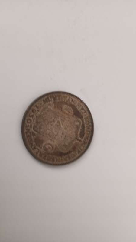A silver Dutch 1 guilder 1930