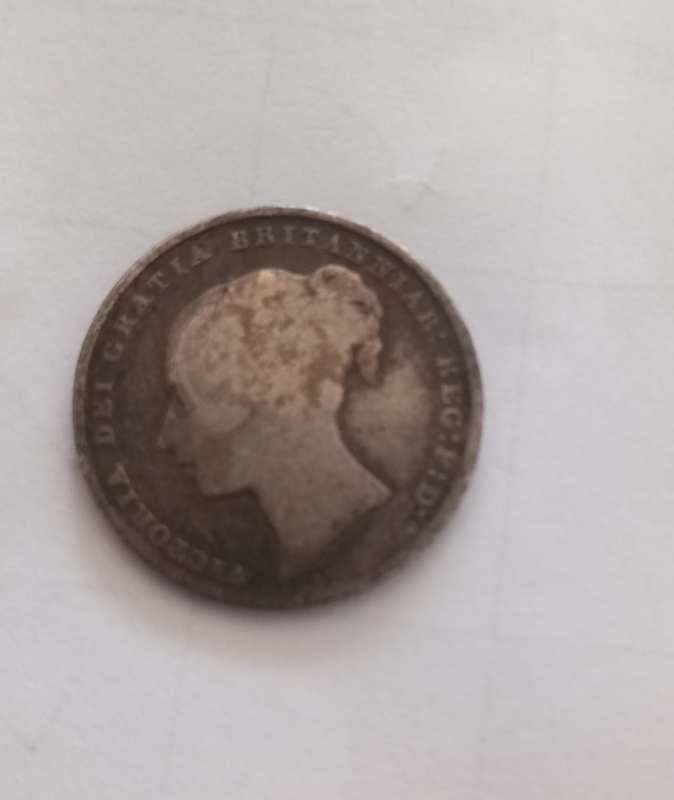 Victorian silver 1844 shilling