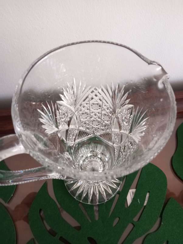 Beautiful cut crystal cordial jug