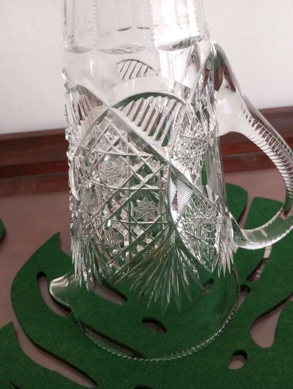 Beautiful cut crystal cordial jug