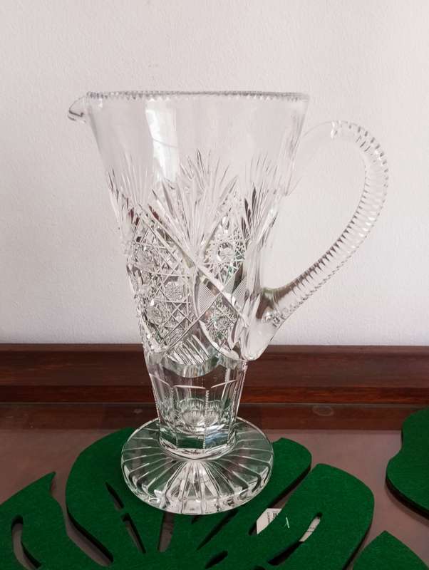 Beautiful cut crystal cordial jug