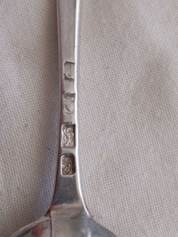 A Fine old hallmarked silver serving spoon