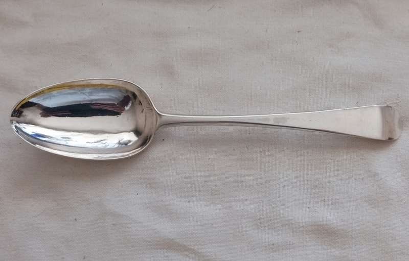A Fine old hallmarked silver serving spoon