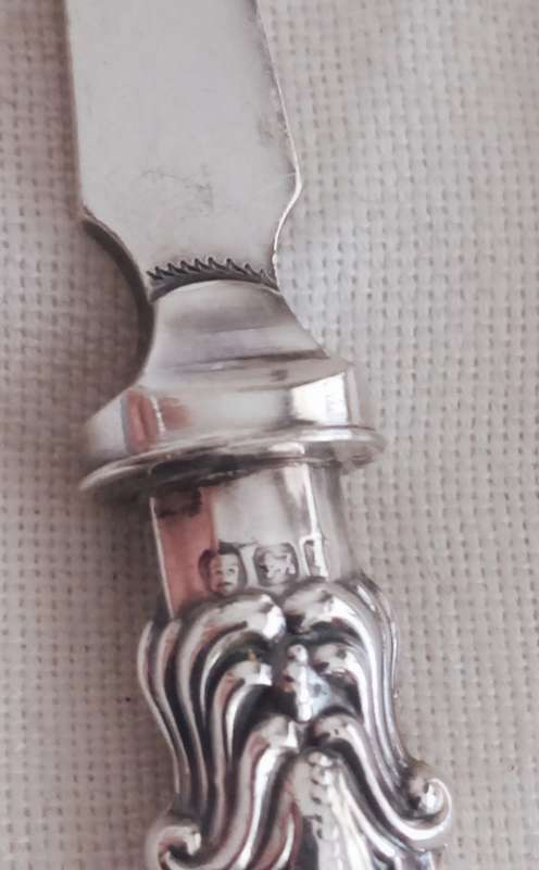 A lovely vintage silver cake fork