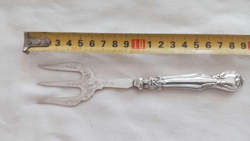 A lovely vintage silver cake fork