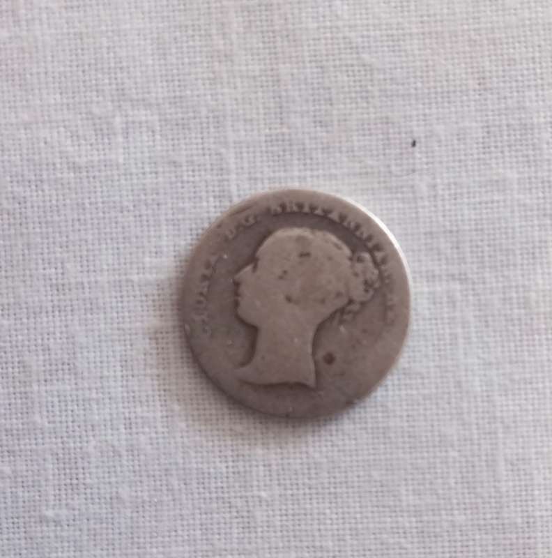A 4 pence silver maunday coin 1855