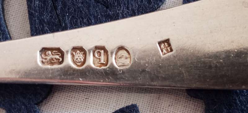 Beautiful silver serving spoon Georgian Bateman hallmarks