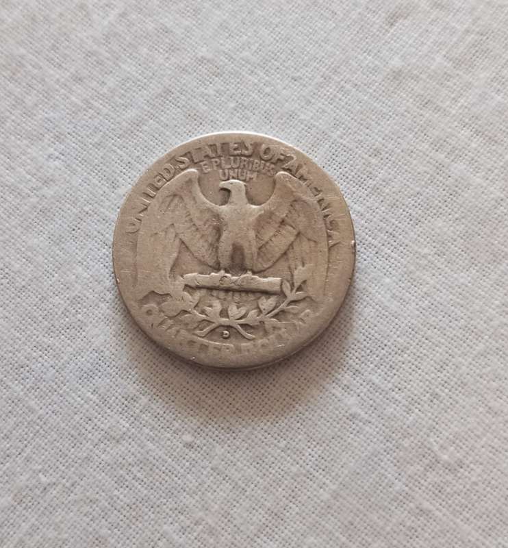USA Washington silver quarter dollar 1941