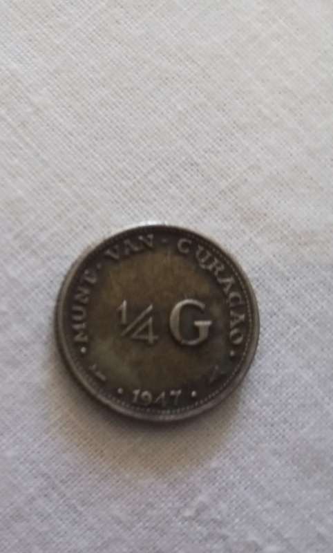Dutch Antilles 1/4 Guilden silver