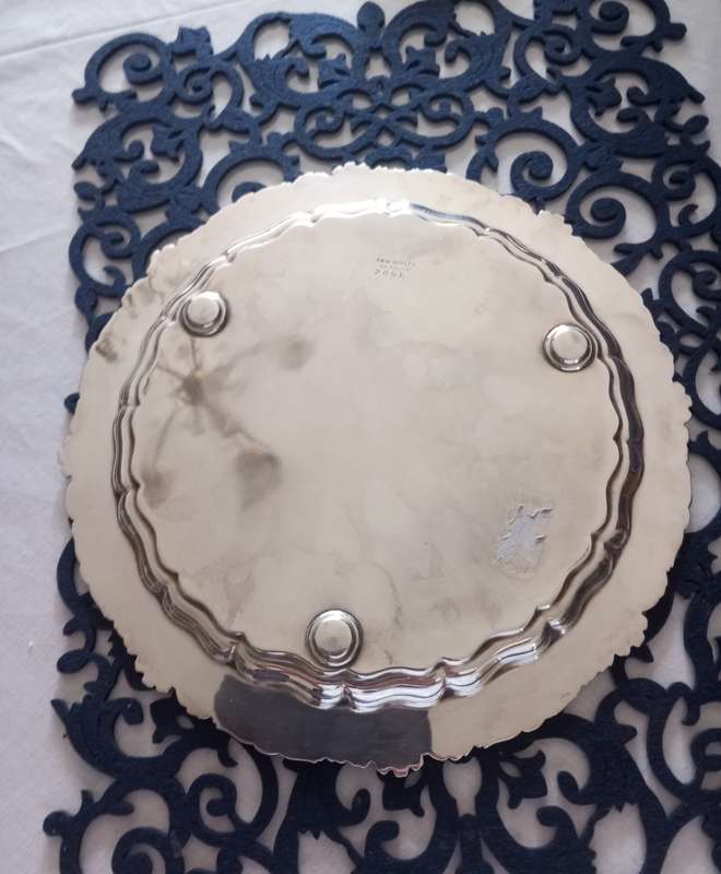 A fine silver plate tray vintage