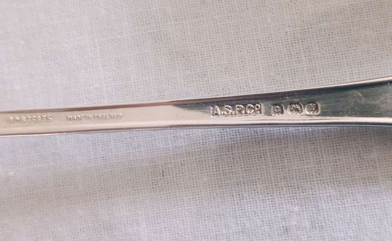 A fine boxed  set of sterling silver  cake forks