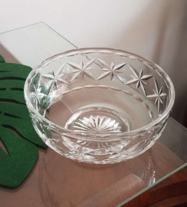 A beautiful cut crystal bowl by Stuart's