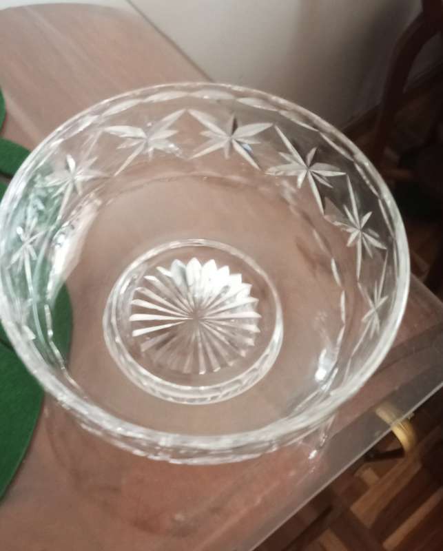 A beautiful cut crystal bowl by Stuart's