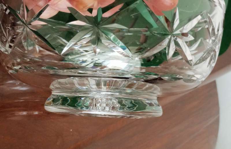 A beautiful cut crystal bowl by Stuart's