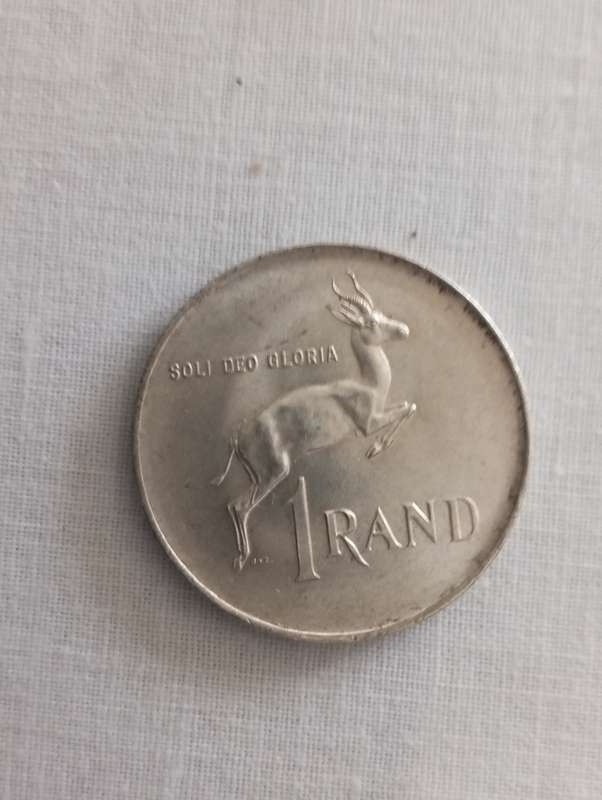A fine SA afrikaanse R1 silver 1966