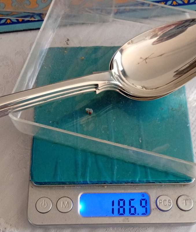 A super set of 3 Scottish Georgian silver serving spoons