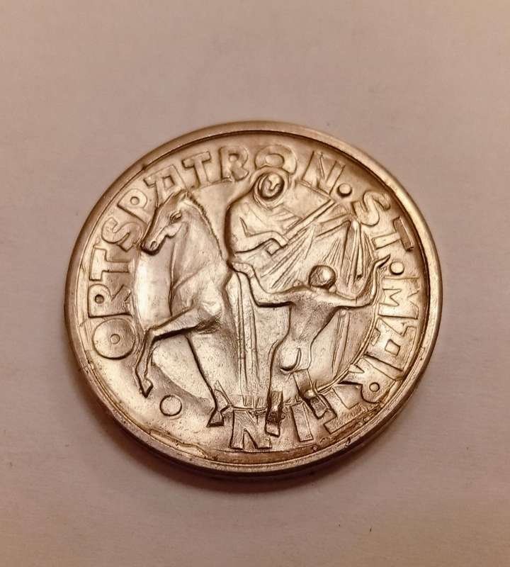 A pure silver(999) 1200 jahre bohling commemerative  medalion