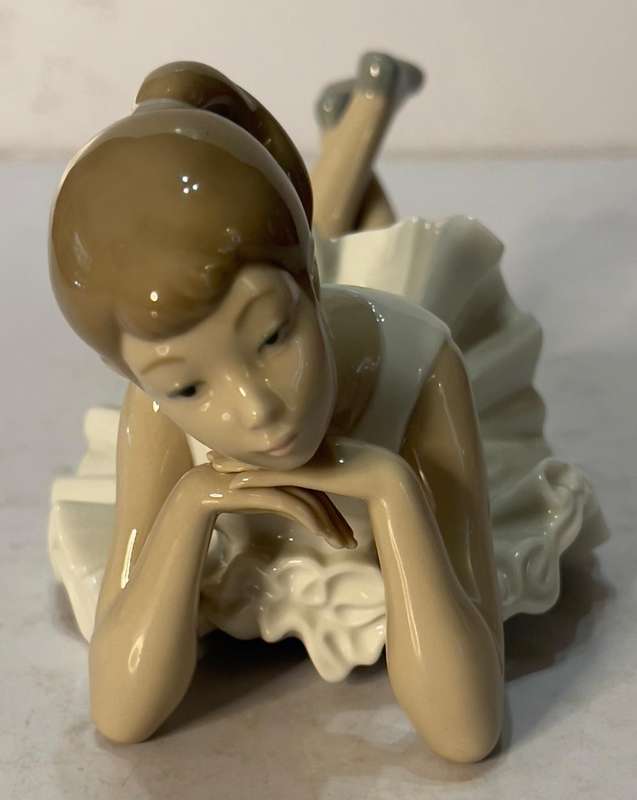 Nao by Lladro Ballerina- Laying down