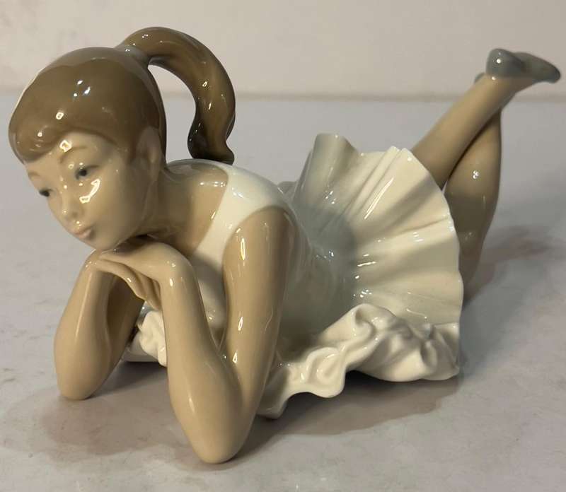 Nao by Lladro Ballerina- Laying down