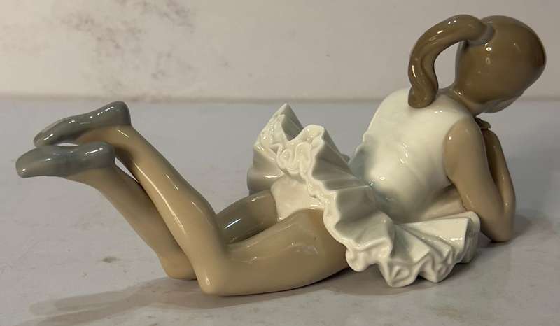 Nao by Lladro Ballerina- Laying down