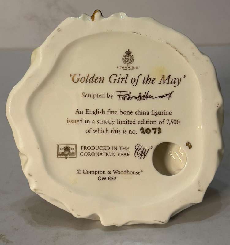 Royal Worcester Golden Girl of May