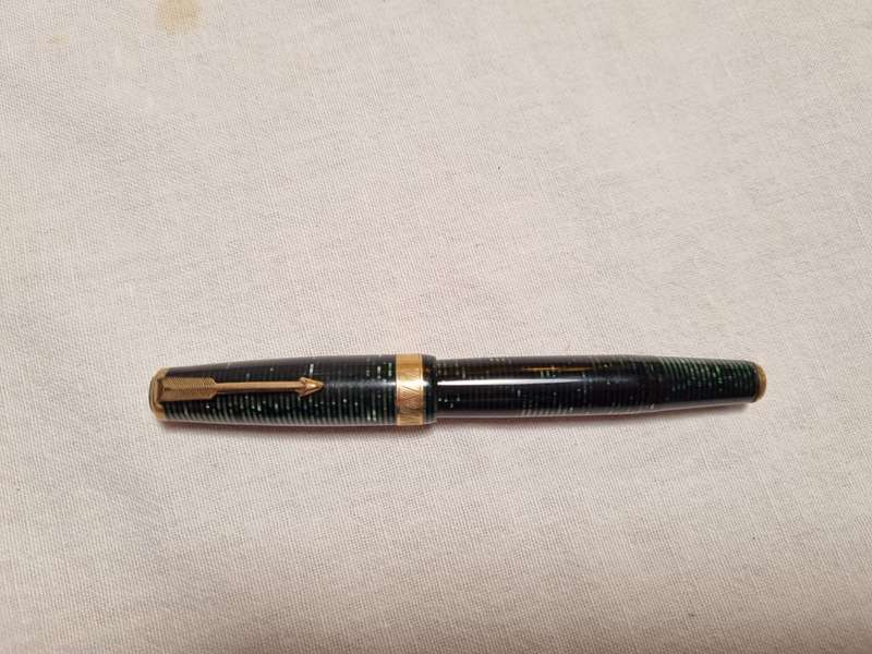 Parker Vacumatic Major Fountain Pen Grean pearl colour