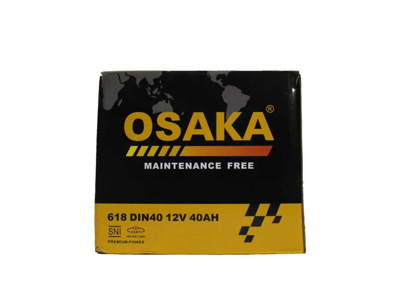 Osaka 618 Car Battery - 12V - 40Ah - Normal Terminal + -