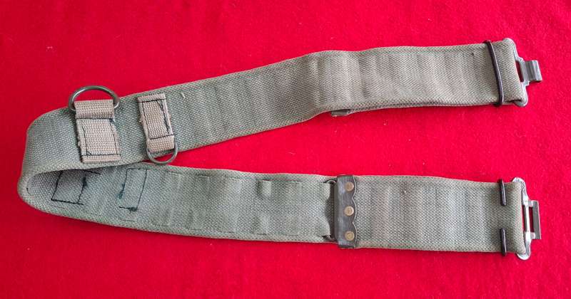 RHODESIAN ARMY - P69 CANVAS WEB BELT  - MAX LENGTH 102cm/40"            (8747)