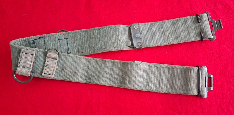 RHODESIAN ARMY - P69 CANVAS WEB BELT  - MAX LENGTH 102cm/40"            (8747)