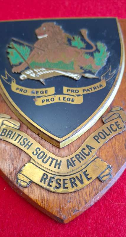 RHODESIA BSAP RESERVE PLAQUE                  (8809)