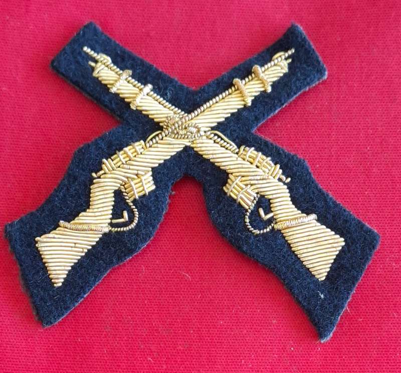 RHODESIA BSAP - MARKSMANS BULLION WIRE SLEEVE BADGE                      (8786)