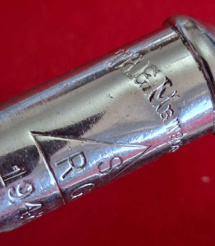 RHODESIA BSAP - WHISTLES, 1 X SOUTHERN RHODESIA GOVT. STAMPED - 1 X UDI PERIOD (NO MARKINGS)  (8791)