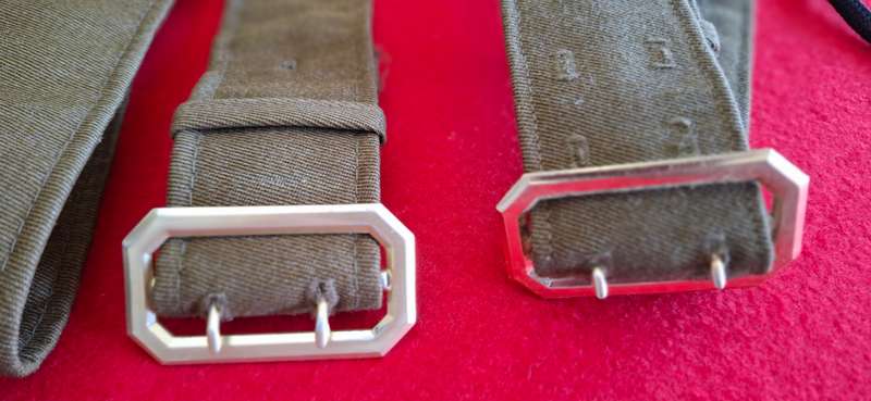 RHODESIA BSAP - 2 X CLOTH UNIFORM BELTS + LANYARD    (8792)