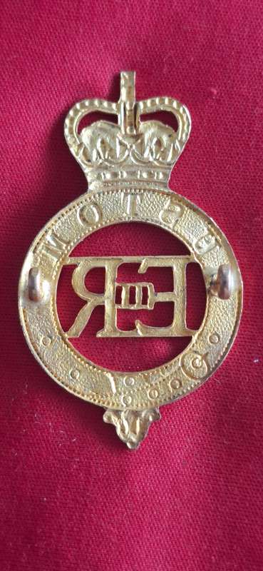 RHODESIA & NYASALAND / FEDERAL FROSTED GILT CUSTOMS CAP BADGE       (8855)